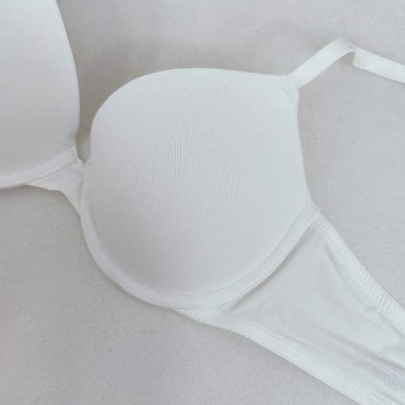 Auden White Lightly Lined Demi Bra, Sz 36A - Picture 3 of 9
